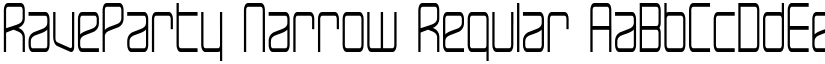 RaveParty Narrow Regular font