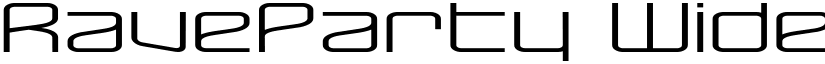 RaveParty Wide Regular font