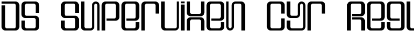 DS Supervixen Cyr Regular font