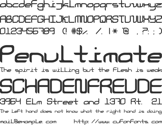 Courier Now font preview