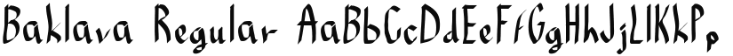 Baklava font download