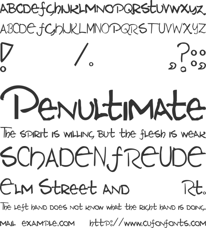 Naz font preview