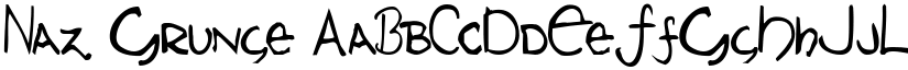 Naz Grunge font