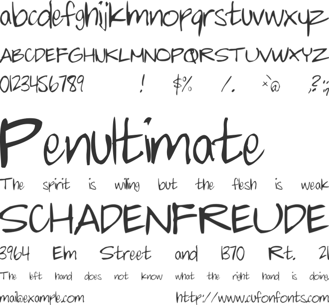 chalkie font preview