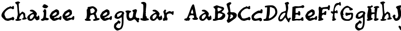 Chaiee font download