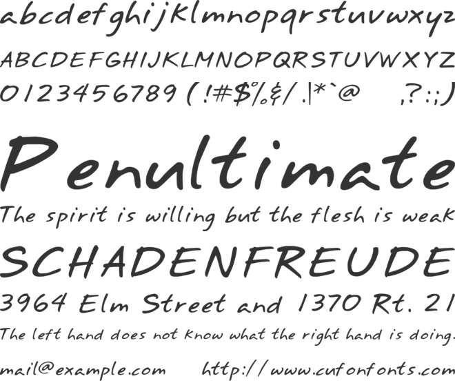 Annifont font preview