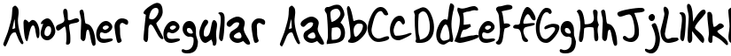 Another Regular font