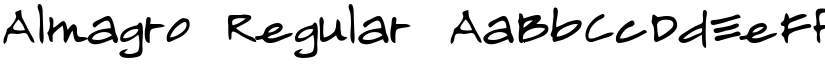 Almagro Regular font