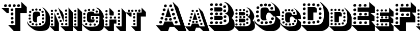Tonight font