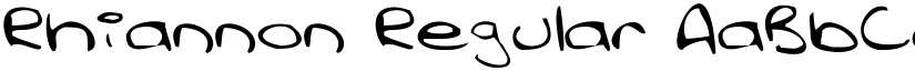 Rhiannon Regular font