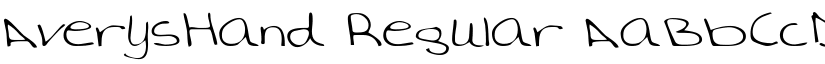 AverysHand font download