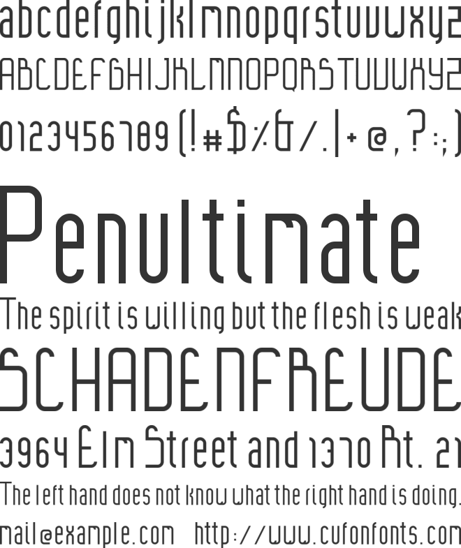 Ines font preview