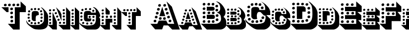Tonight font