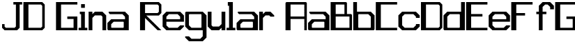 JD Gina Regular font