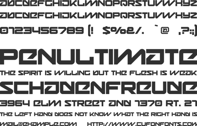 Onky font preview