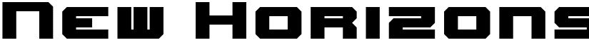 New Horizons Nominal font