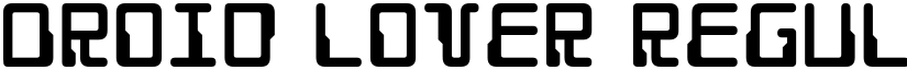 Droid Lover Regular font