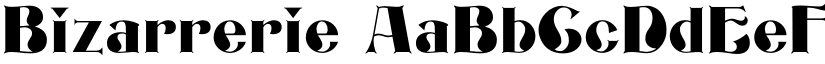Bizarrerie font download