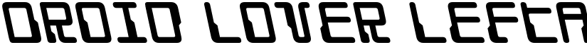 Droid Lover Leftalic Regular font