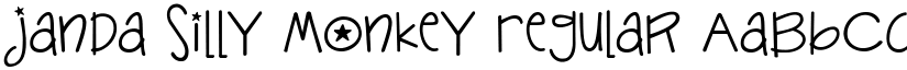 Janda Silly Monkey Regular font