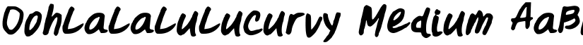 Oohlalalulucurvy Medium font