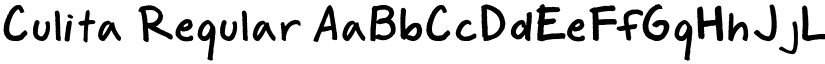 Culita Regular font