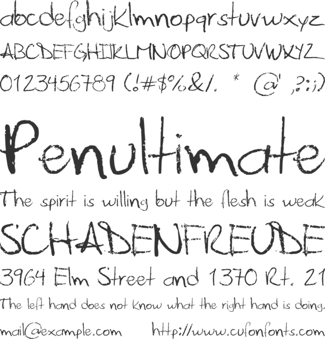 Palafotz font preview