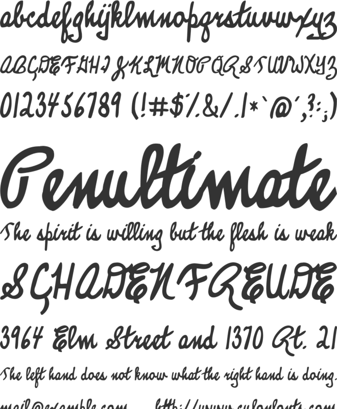 KG Legacy of Virtue font preview