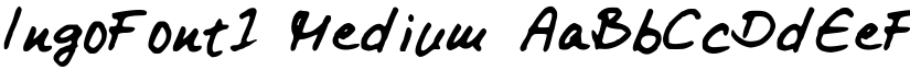 IngoFont1 Medium font