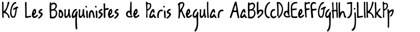 KG Les Bouquinistes de Paris Regular font