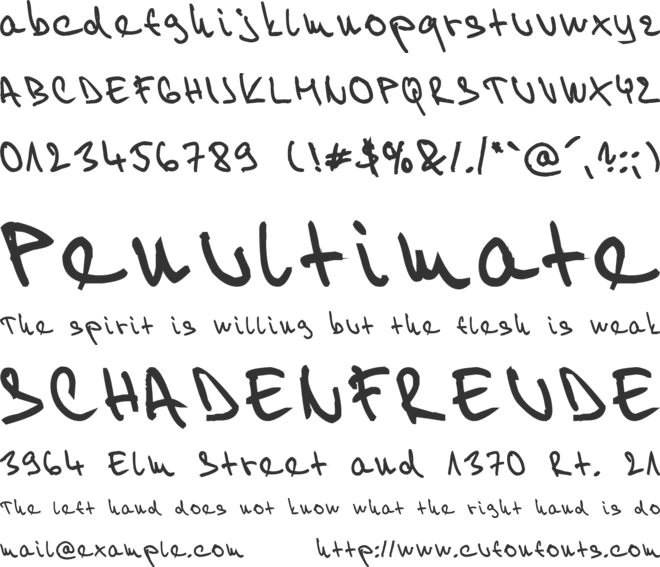 Willy 2 font preview