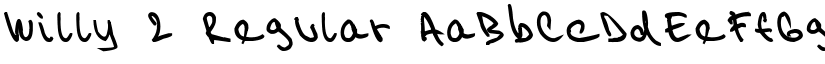 Willy 2 Regular font