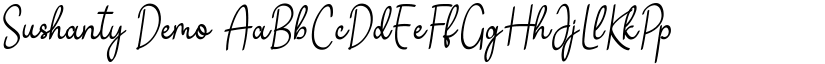 Sushanty Demo font
