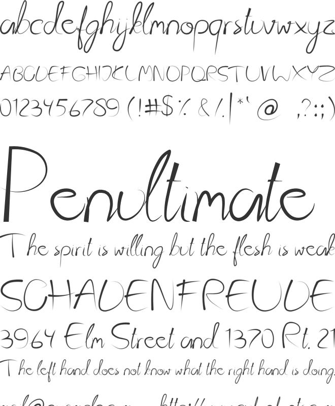 Kattyland font preview