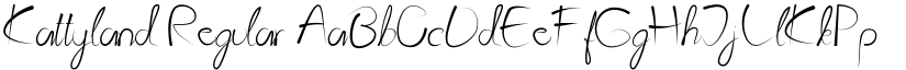 Kattyland Regular font