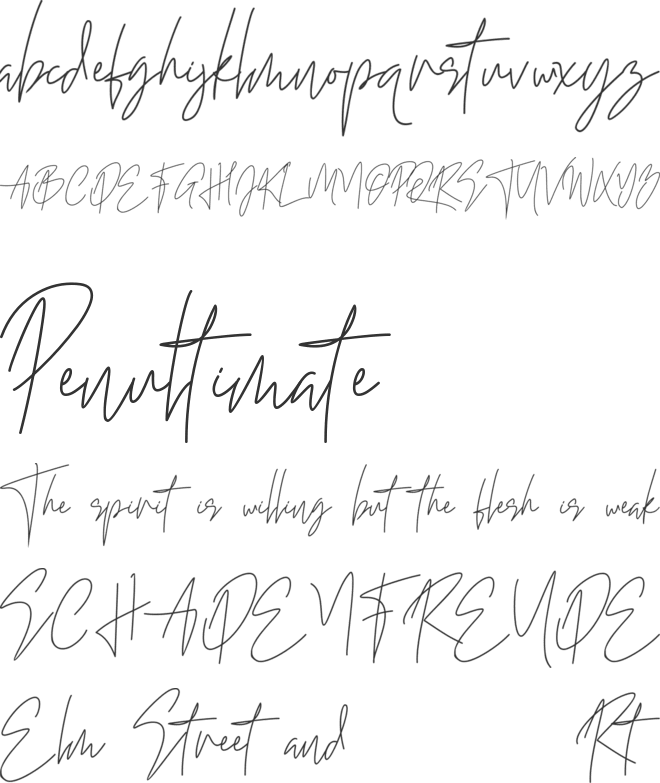 Summer Cherry font preview