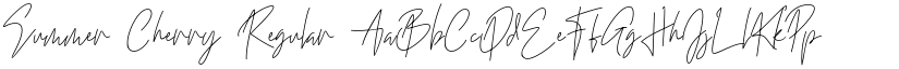 Summer Cherry Regular font