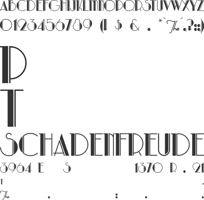 Parklane font preview