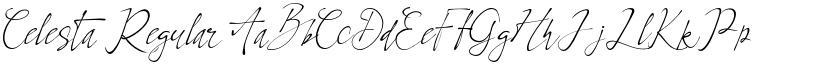 Celesta Regular font