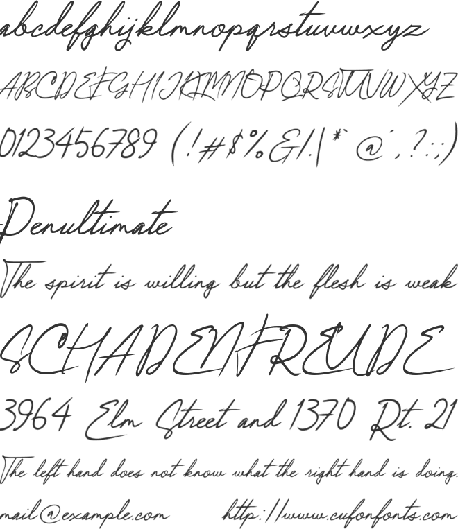 Upil Kering font preview