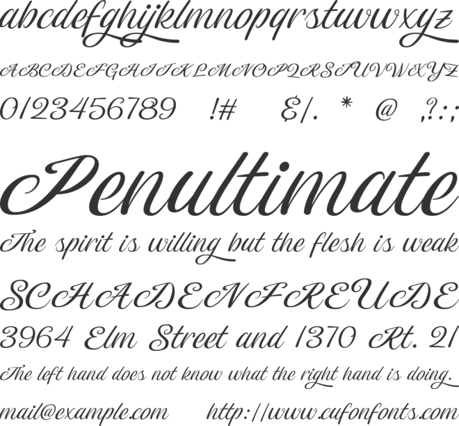 Magiera font preview