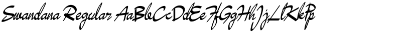Swandana Regular font
