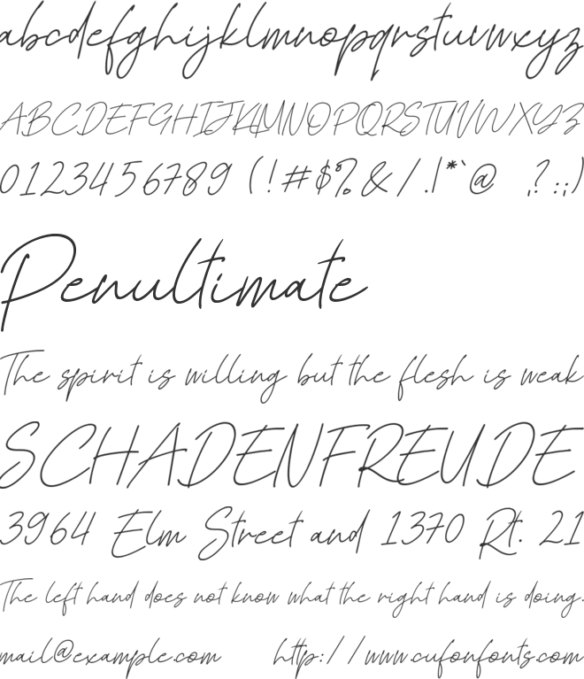 Kadung Tresno font preview