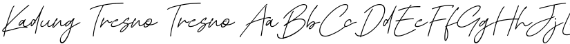 Kadung Tresno Tresno font