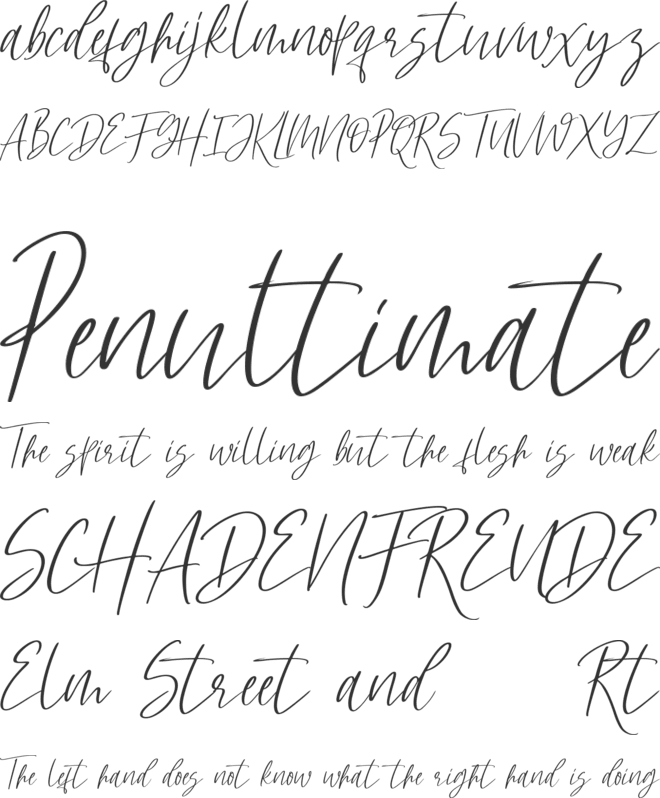 Hellena font preview