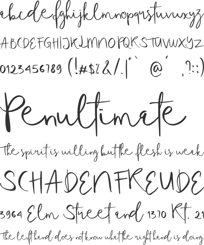 Tequilove font preview