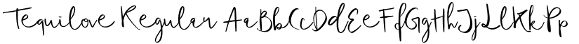 Tequilove Regular font