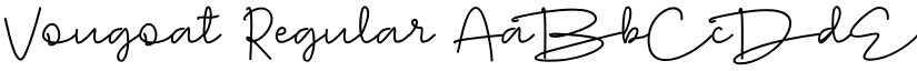 Vougoat Regular font