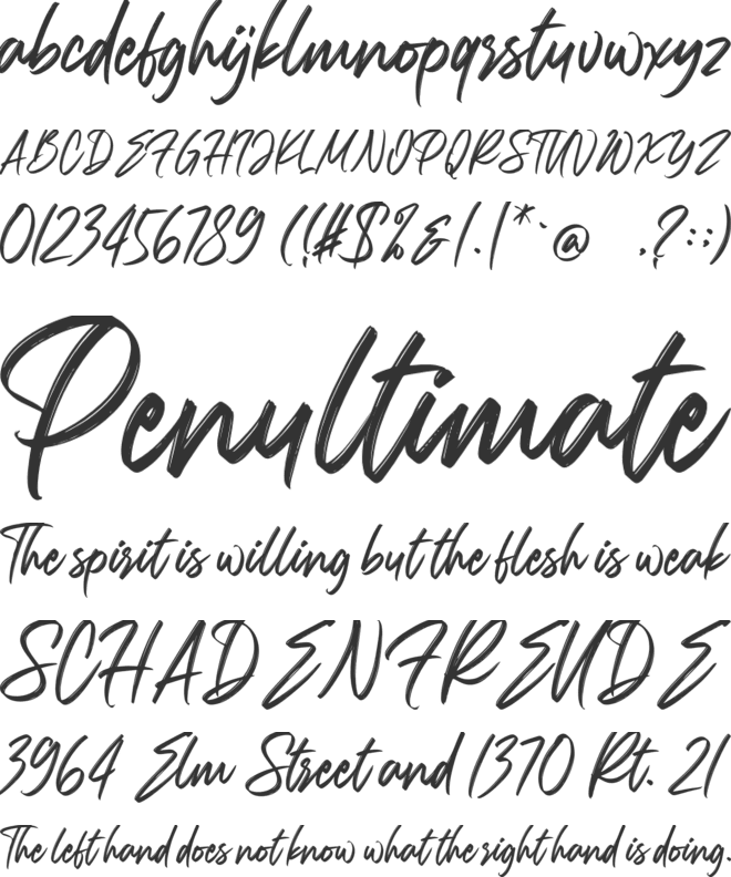 Carolissa font preview