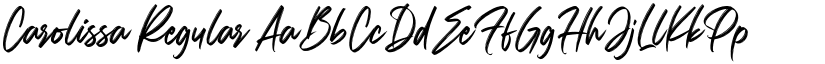 Carolissa Regular font
